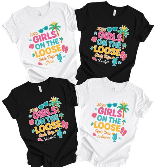 Discover Custom Girls Trip Shirt, Girls Trip 2026 Shirt, Girls Vacation Shirt, Weekend Trip Shirt, Summer Vacation Shirt, Summer Trip Shirt, Trip Tee
