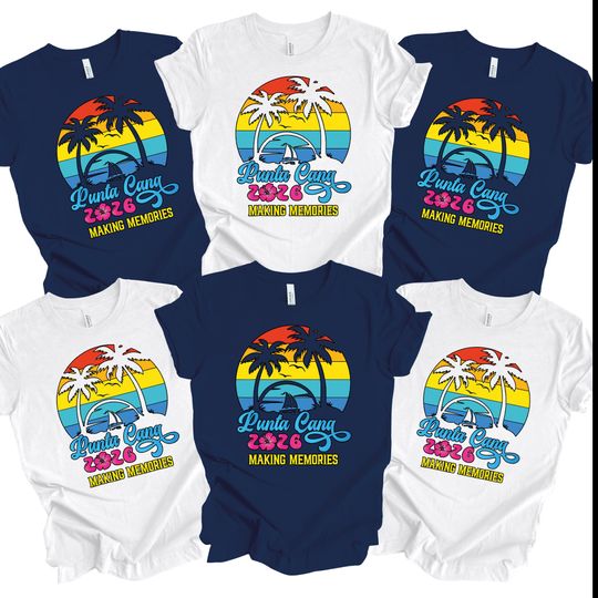 Discover Punta Cana Family Vacation 2026 Shirt, Punta Cana Family Trip Shirt, Punta Cana 2026, Matching Family Shirts, Punta Cana Summer Vacation Tee