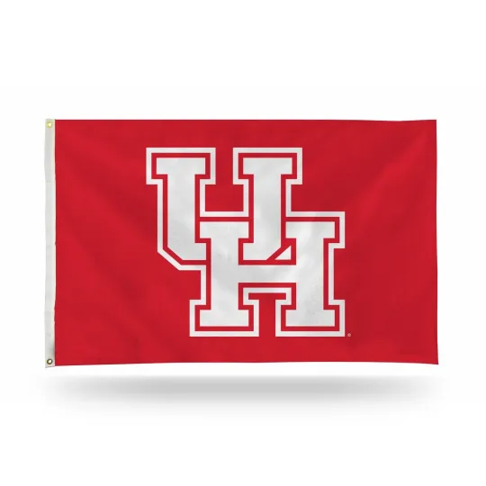 Houston Cougars Red Background House Flag