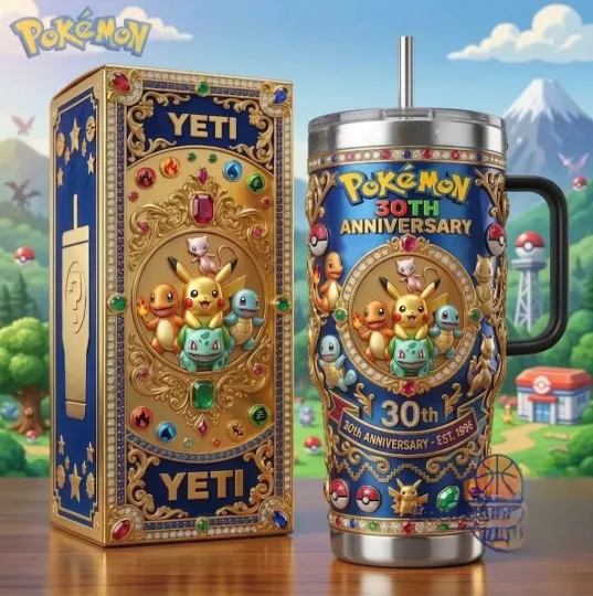 Discover Poket mons 30th Anniversary Tumbler