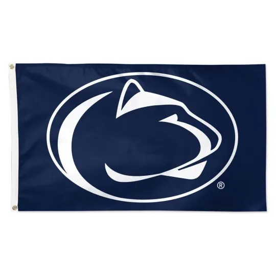 Discover Penn State Nittany Lions Blue Background Team Logo Flag 3x5 FT Banner