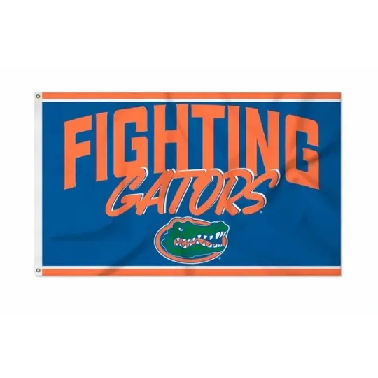 Florida Gators Team Logo Script House Flag