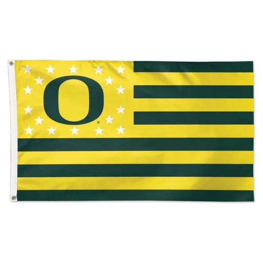 Discover Oreg ducks Patriotic Style Team Logo Flag 3x5 FT Banner