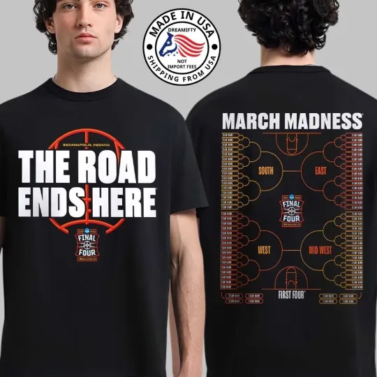 Discover NCAA Men's Basketball Tournament March Madness 2026 Bracket T-Shirt