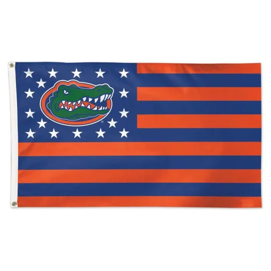Florida Gators College NCAA Horizontal Lines Flag House Banner