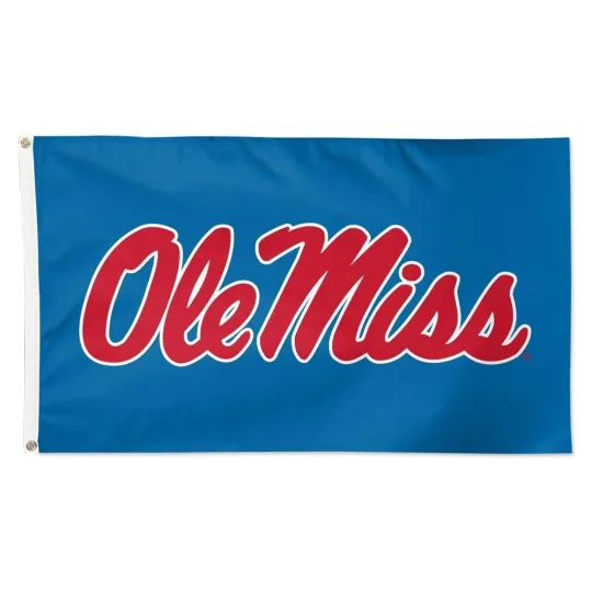 Ole Miss Rebels NCAA College Flag Blue House Banner