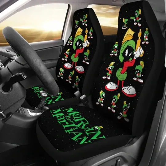 Discover Marvin The Martian Car Seat Covers Custom For Fan Set Of 2