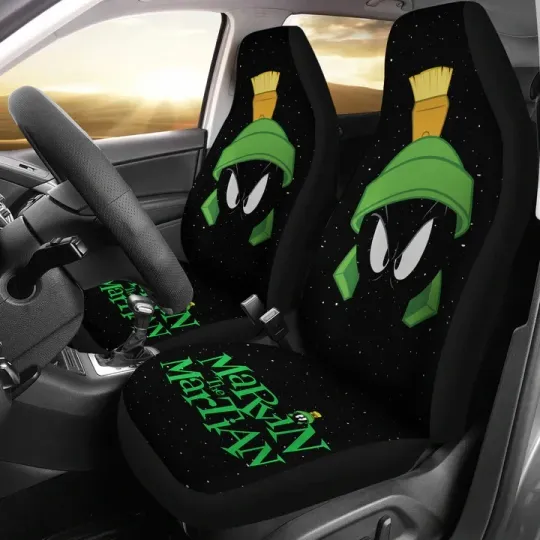 Discover Marvin The Martian Car Seat Covers Custom  Set Of 2