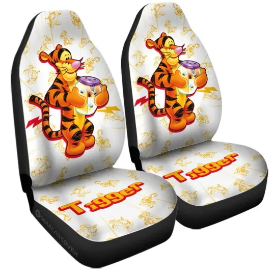 Discover Tigger Car Seat Covers Custom Cartoon Car Accessories