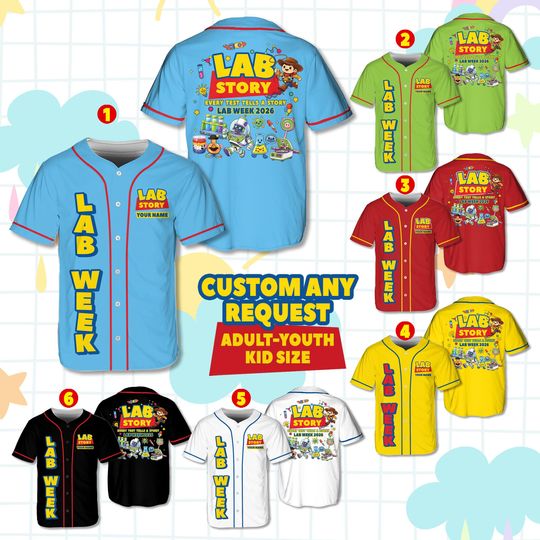 Discover Personalized Lab Week Baseball Jersey Lab Week 2026 Jersey Custom Name To Infinity and Beyond Medical Lab Tech Jersey For Lab Tech Team