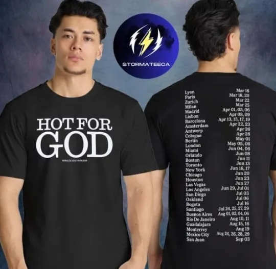 Discover Rosalia1 Merch The Lux Tour 2026 Hot For God Unisex T-Shirt Fullsize S-5Xl
