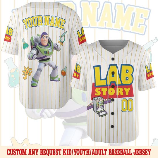 Discover Lab Week 2026 Toy Story Jersey, Funny Lab Tech Baseball Jersey, Medical Laboratory Appreciation Jersey, Pixar Inspired Lab Squad Gift AYAB30