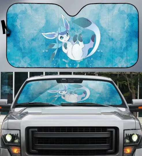 Discover PKM Car Windshield Sun Shade Glaceon Make Me Melt
