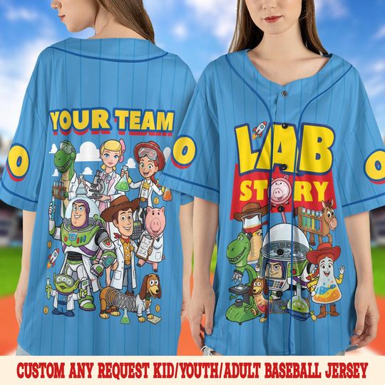 Discover Lab Week Lab Story 2026 Baseball Jersey/Toy Story Laboratory Team Lab Tech Tee/Medical Assistant Patient Tech Lab Week Group Team OIOU15
