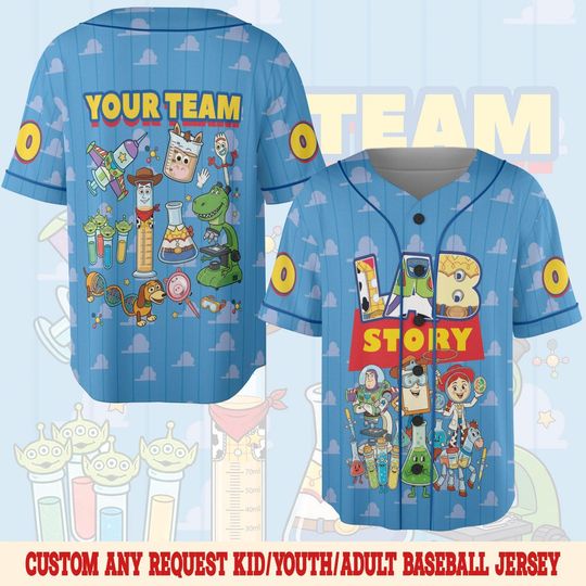 Discover Lab Week Lab Story 2026 Baseball Jersey/Toy Story Laboratory Team Lab Tech Tee/Medical Assistant Patient Tech Lab Week Group Team OIOU14-2