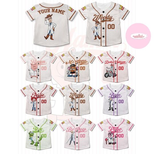 Discover Personalized Disney Toy Story Lab Week Baseball Jersey, Buzz Woody Rex Lab Story, Lab Team, Phlebotomist Lab Assistant Clinical Laboratory