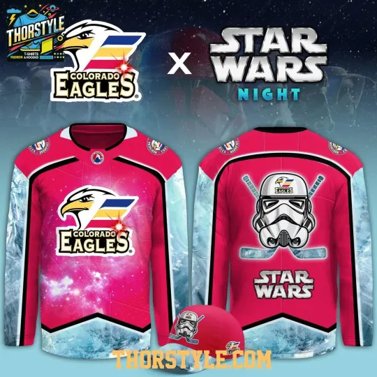 Discover Colorado Eagles Star Wa.rs Night Game 2026 Hockey Shirt Men's