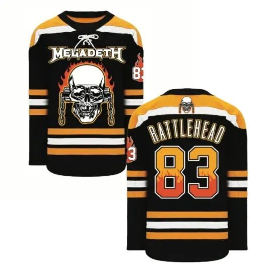 Discover Men's Laced Megadeth Hockey Jersey S-5XL AOP