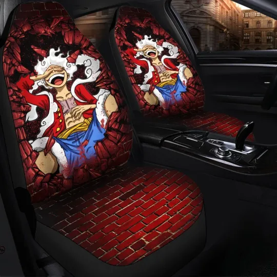 Discover Anime Luffy Gear 5 One Piece Car Seat Covers – Universal Fit Car Accessories