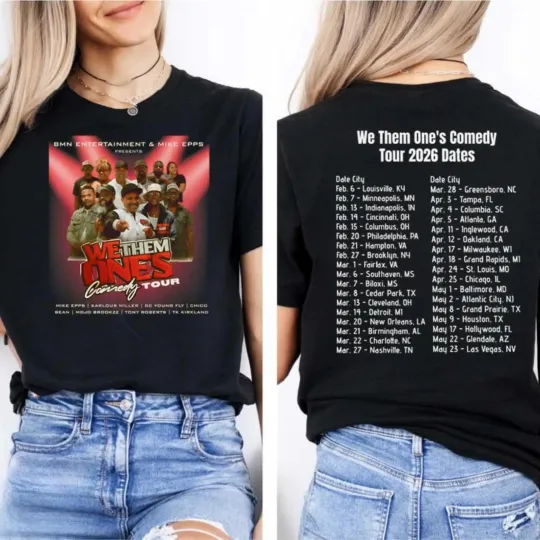 Discover We Them One's Comedy Tour 2026 T-shirt, Comedian Lineup Graphic T-Shirt