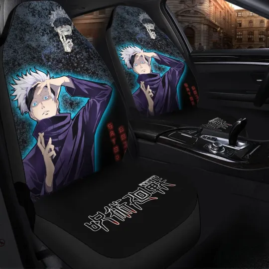 Discover Satoru Gojo Jujutsu Satoru Anime Car Accessories Premium Car Seat Covers