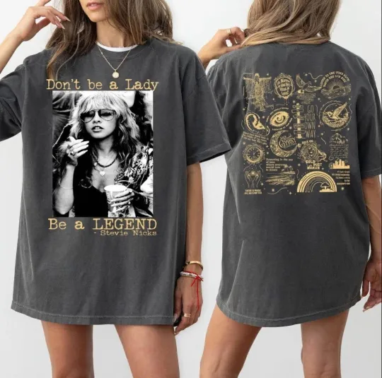 Don't Be a Lady Be a Legend Stevie Nicks T-shirt, Rock Tour 2026 Tee