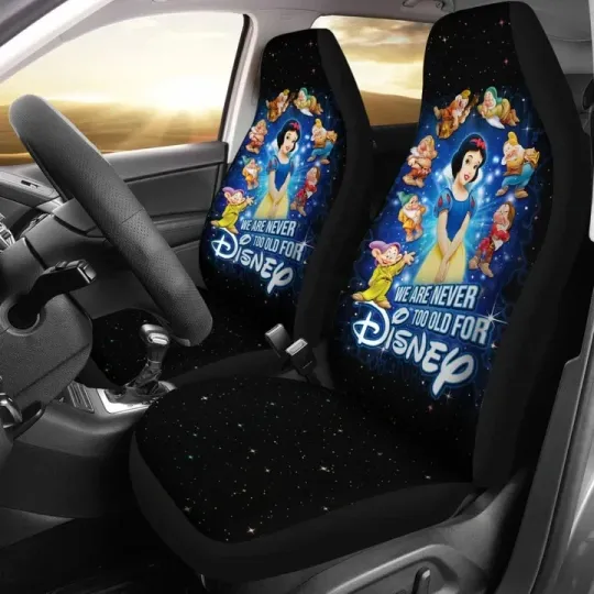 Snow White and Seven Dwarfs Set Of 2 Car Accessories
