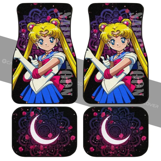 Discover Sailor Moon Car Floor Mats Custom Anime Car Interior Accessories
