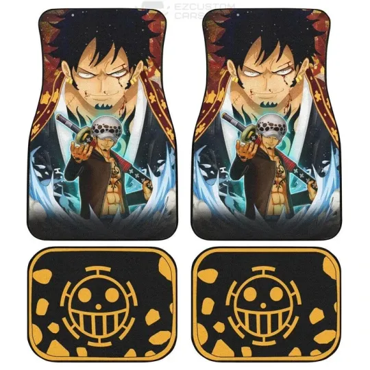 Discover Trafalgar Law One Piece Car Floor Mats Custom Anime Car Accessories
