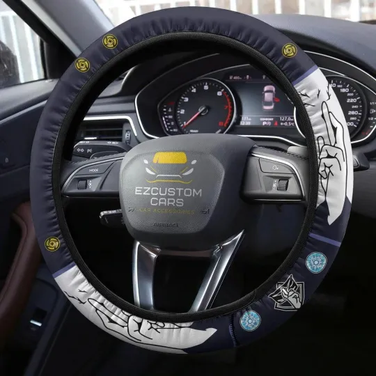 Discover Satoru Gojo Anime Steering Wheel Cover Custom Jujutsu Satoru Anime Car