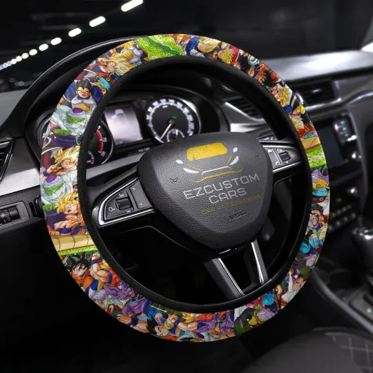 Discover Dragon Ball Anime Steering Wheel Cover Custom Anime Car Accessories