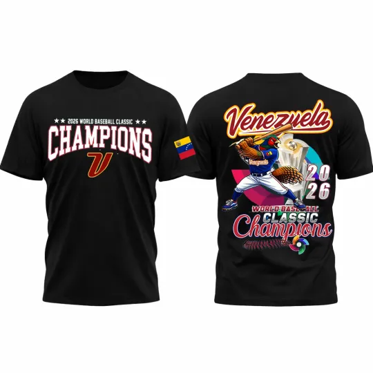 Discover Venezuela 2026 World Baseball Classic Champions Shirt - All Over Print
