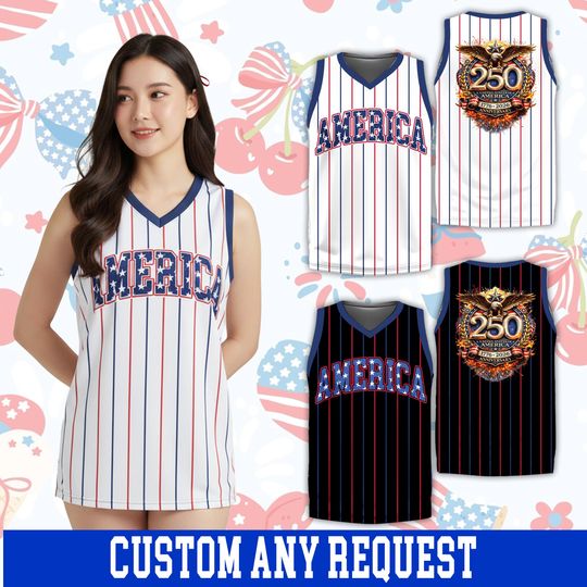 Discover Personalized Name 4th July Basketball Jersey Custom Color American Eagle Patriotic Jersey America 250 Anniversary Outfit For Basketball Fans
