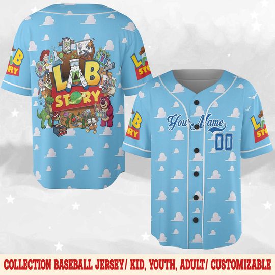 Discover Lab Week 2026 Toy Story Jersey, Funny Lab Tech Baseball Jersey, Medical Laboratory Appreciation Jersey, Pixar Inspired Lab Squad Gift D3DY16