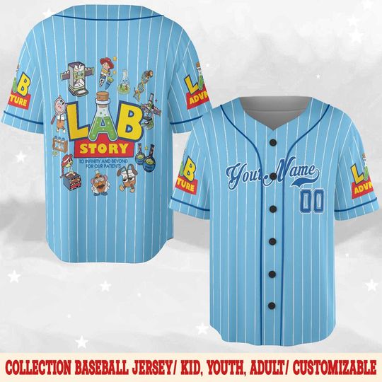 Discover Lab Week 2026 Toy Story Jersey, Funny Lab Tech Baseball Jersey, Medical Laboratory Appreciation Jersey, Pixar Inspired Lab Squad Gift D3DY17
