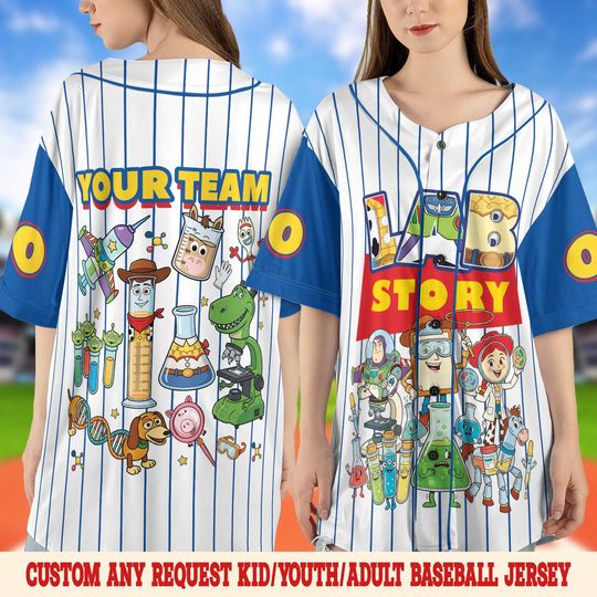 Discover Lab Week Lab Story 2026 Baseball Jersey/Toy Story Laboratory Team Lab Tech Tee/Medical Assistant Patient Tech Lab Week Group Team OIOU14-1