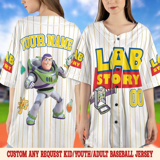Discover Lab Week 2026 Toy Story Jersey, Funny Lab Tech Baseball Jersey, Medical Laboratory Appreciation Jersey, Pixar Inspired Lab Squad  AYAB30