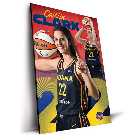 Indiana Fever Caitlin Clark WNBA Poster Basketball Wall Art