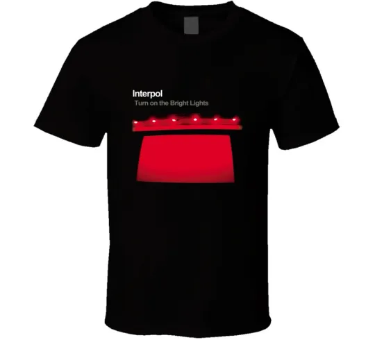 Discover Interpol Turn On The Bright Lights Black T-Shirt