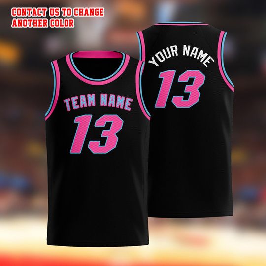 Discover Custom Basketball Jersey Personalized Uniform Team Name Number Logo Miami Shirt