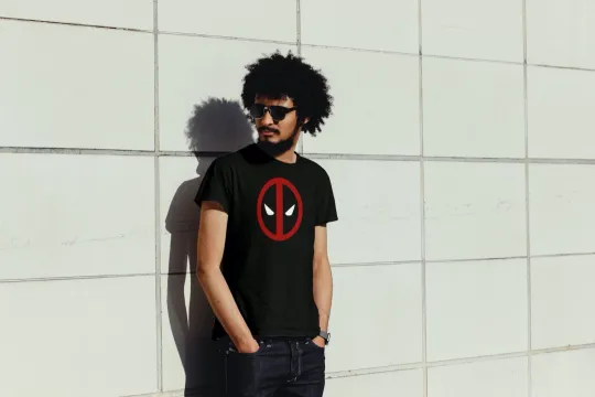 Discover Deadpool Classic Logo T-Shirt Cotton Blend
