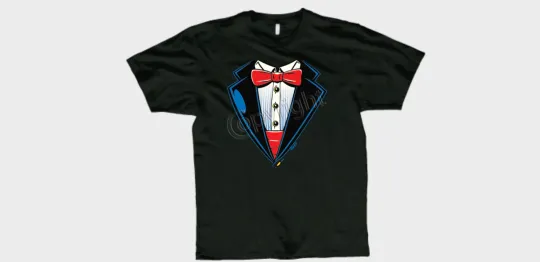 Discover Youth Classic Tuxedo T-Shirt in Cotton Blend for Kids