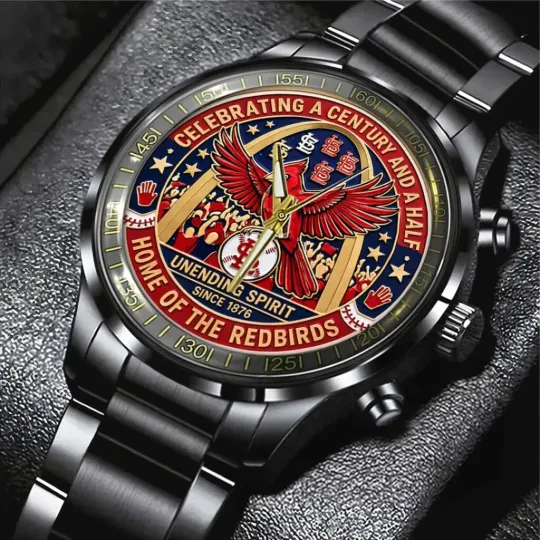 Discover Cardinals 150th Anniversary Black Stainless Steel Watch
