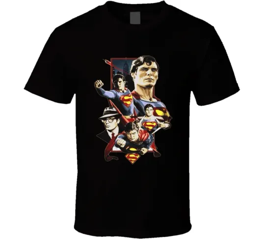 Discover Superman Movie Comics T-Shirt - Christopher Reeve Clark Kent Design