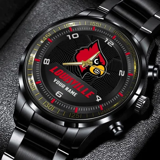 Discover Louisville Car dinals Stainless Steel Watch