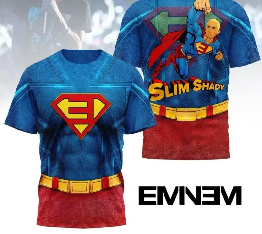 Eminem Superman Slim Shady 3D T-Shirt