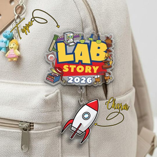 Lab Week 2026 Badge Reel, Lab Story, Badge Holder, Nurse Badge Reel, Lab Tech Badge, Infinity Patients D3DX29