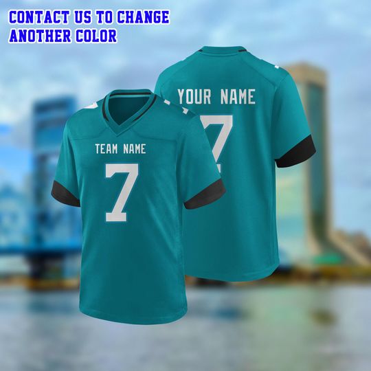Discover Custom Jacksonville Football Jersey Personalized Uniform Team Name Number Logo Shirt clothes Men women and kids Game Day Outfit