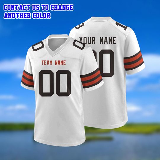 Discover Custom Cleveland Football Jersey Personalized Uniform Team Name Number Logo Shirt clothes Men women and kids Game Day Outfit
