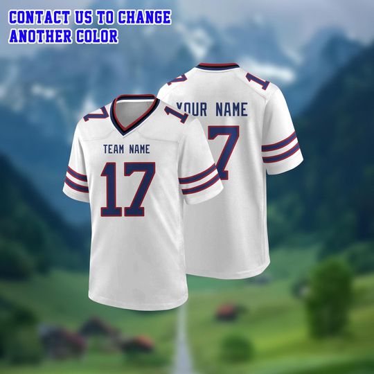 Discover Custom Buffalo Football Jersey Personalized Uniform Team Name Number Logo Shirt clothes Men women and kids Game Day Outfit